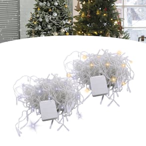 Kit 2 Cordão Pisca Pisca  Led  Decoração Natalina 9m 100leds  110v Quente