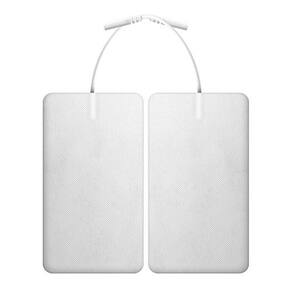 Eletrodos Extraorais Pró-Fono (EEPFs) - Uso Geral Retangular (5cm – L x 10cm – A) (duas unidades) - Autoadesivos e com Cabo Acoplado