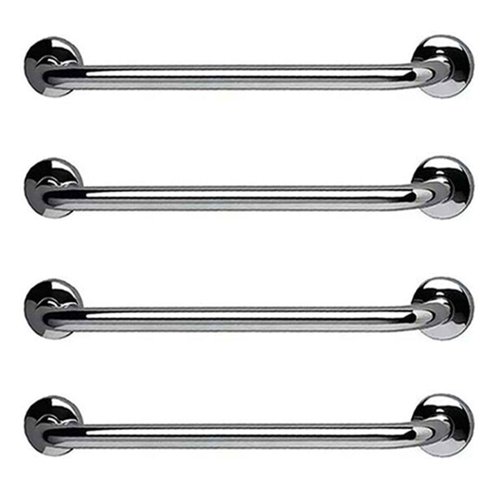 Barra de Apoio 70cm Kit 4 Unidades Acessibilidade Suporte Idoso Gestante Banheiro Box Corrimao Cadeirante Criança Segurança