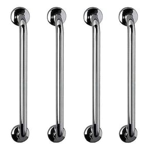 Barra de Apoio 70cm Aço Inox Kit 4 Unidades Alça Suporte Idoso Gestante Criança Corrimao Casa Banheiro Box Segurança Acessibilidade