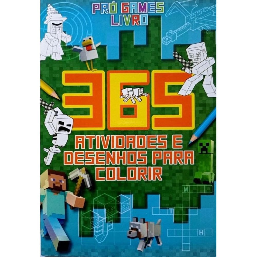 Livro: 365 Atividades E Desenhos Para Colorir - Pró Games