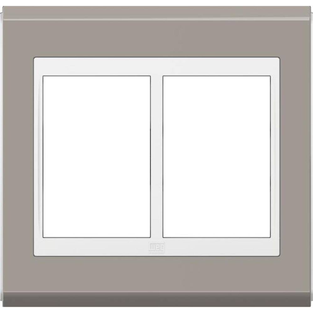 Placa 4X4 Refinatto Premium 6 Posições Argila / Branco