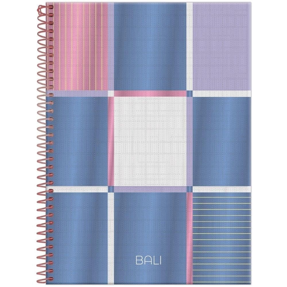 Caderno Espiral Foroni Universitário | Capa Dura Bali 1 Matéria 80 Folhas - Embalagem com 4 Unidades