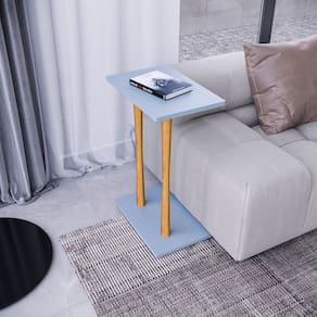 Mesa Lateral Alla 68cm X 45cm X 30cm Cristal