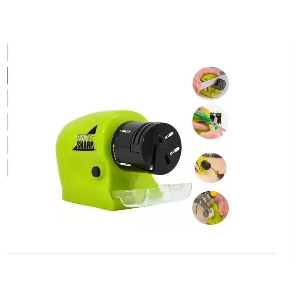 Afiador de facas e ferramentas elétricas sem fio com bandeja de coleta