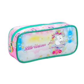 Estojo Infantil Kit Retangular Unicórnio