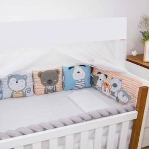 Kit para Berço 10 Peças Americano Baby Amor Turminha Animal