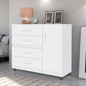 Cômoda Florence 4 Gavetas 2 Portas São Miguel