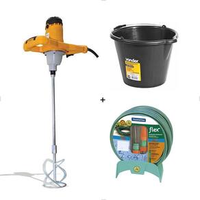 Kit Misturador Mel1200 220v Menegotti + Mangueira 20m e Balde 12l