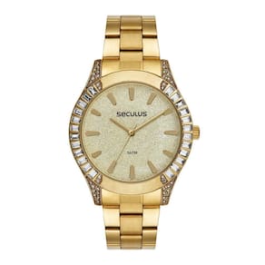 Relógio Seculus Feminino Ref: 77305Lpsvds1 Fashion Dourado