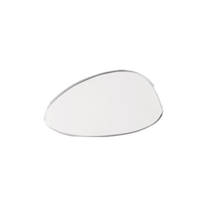 Bandeja de Acrílico Hara Transparente Orgânica 29x24 cm