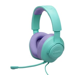 Headset Gamer Com Fio Quantum 100m2 Jbl Com Microfone - Cyan