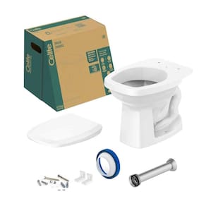 Kit Vaso Sanitário Celite Convencional Like Branco + Acessórios de Fixação Assento PP