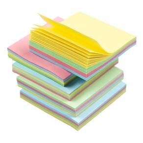 Bloco de Notas Adesivo Para Anotações Lembretes 7,6cmx7,6cm 100 Folhas