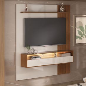 Painel para Tv até 72 Polegadas Matisse Cinamomo /Off White