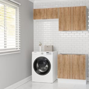 Lavanderia Modulada 3 Peças sem Tampo com Rodapé Ipanema Cabecasa Madeiramadeira Acácia