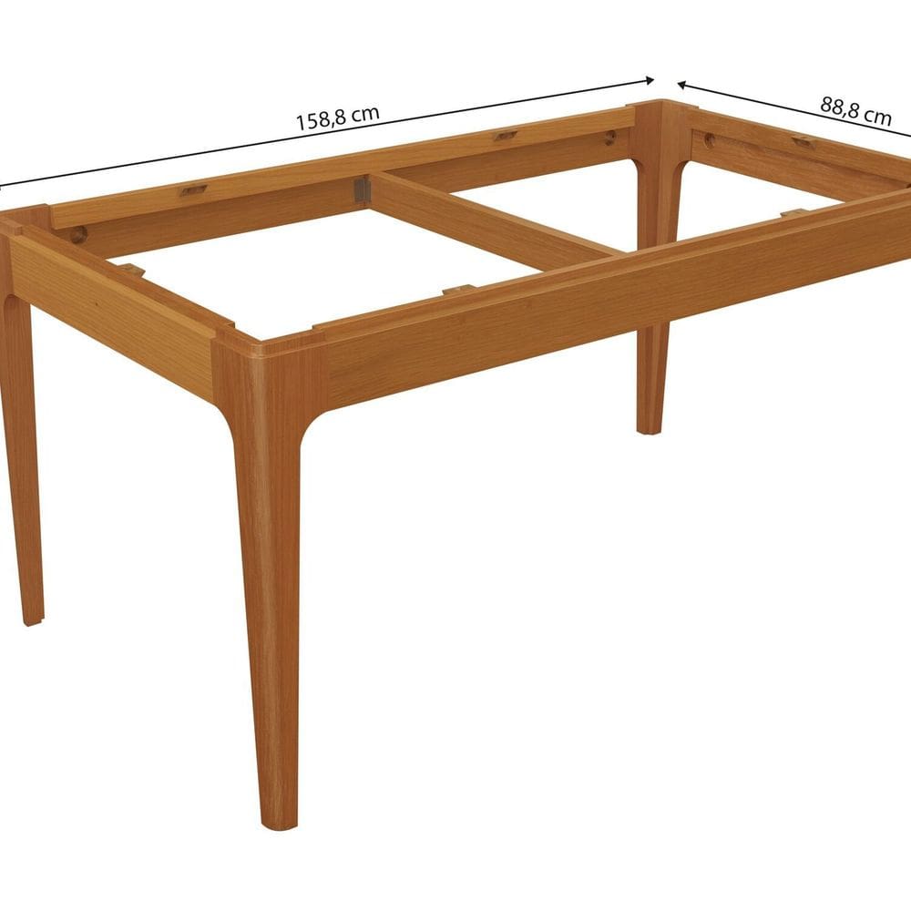 Base Madeira Macica Mira 77,2x88,8x158,8 Cm | Casas Bahia
