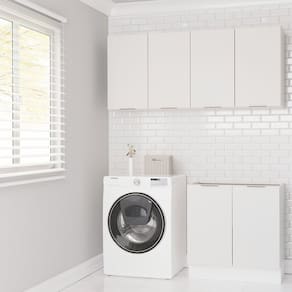 Lavanderia Modulada 3 Peças sem Tampo com Rodapé Ipanema Cabecasa Madeiramadeira Branco
