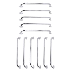 Barra de Apoio 70cm Inox Kit 11 Unidades Idoso Deficiente Cadeirante Gestante Banheiro Box Segurança Acessibilidade Parede Corrimao Resistente Suporte