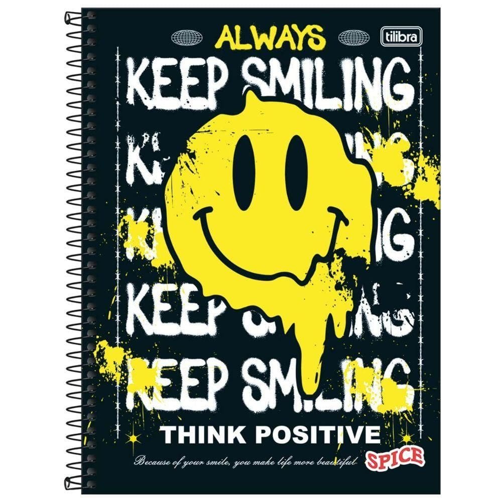 Caderno Espiral Capa Dura Universitário Spice Masculino 160f 10 Matérias Tilibra Estampa 4