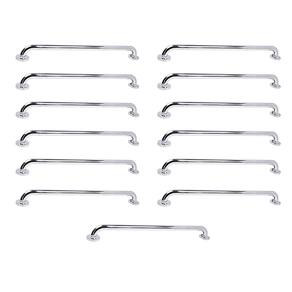 Barra de Apoio 70cm Inox Kit 13 Unidades Suporte Idoso Gestante Criança Cadeirante Banheiro Box Corredor Proteçao Segurança