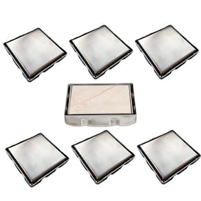 Ralo Invisivel Oculto 15x15 Inox Kit 7 Uni Anti Odor Banheiro Casa Cozinha Varanda Lavabo