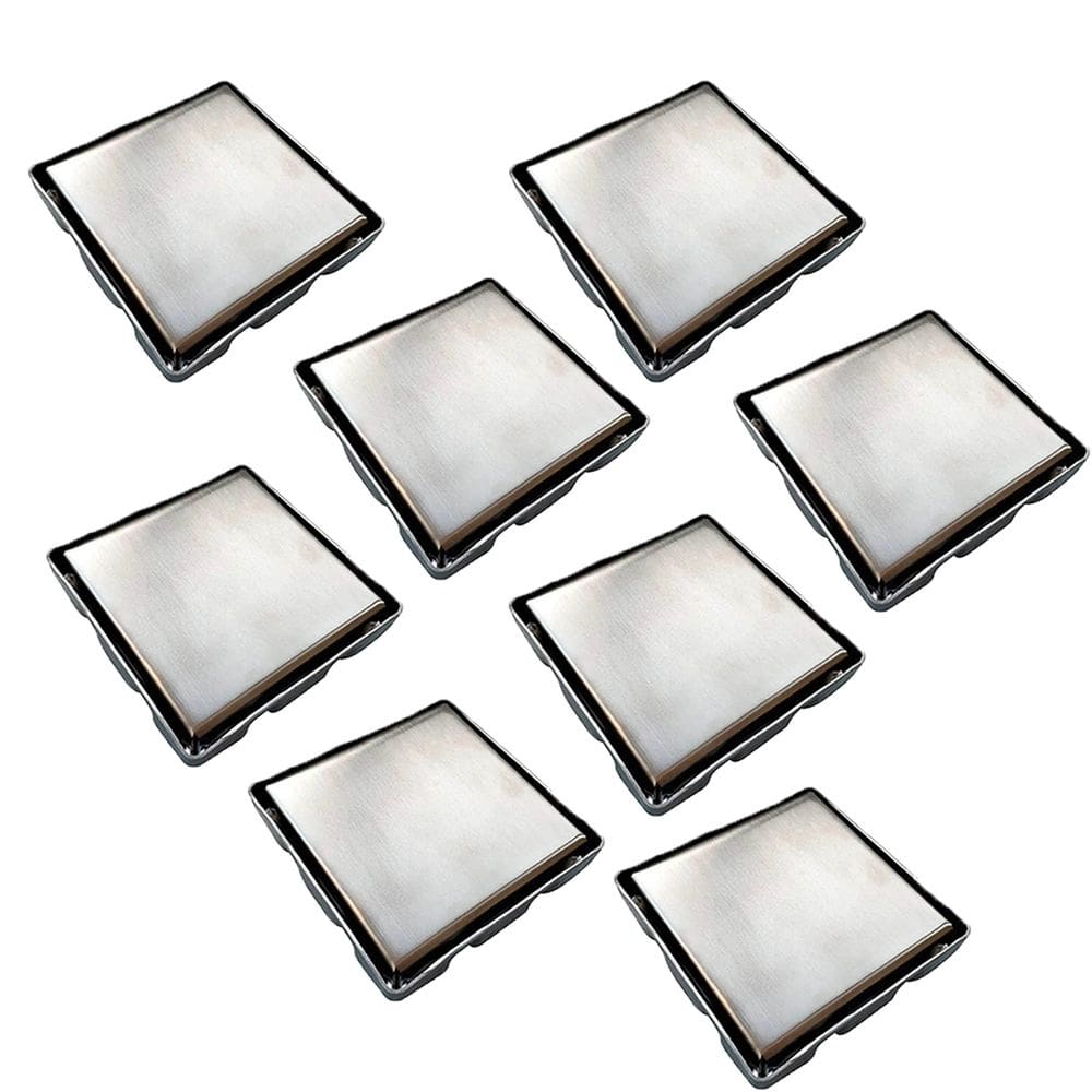 Ralo Oculto Invisivel 15X15 Banheiro Box Kit 8 Uni Anti Odor Cozinha Varanda