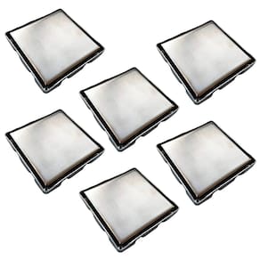Ralo Oculto Invisivel 15x15 Anti Odor Inox Kit 6 Uni Box Banheiro Lavabo Cozinha Varanda