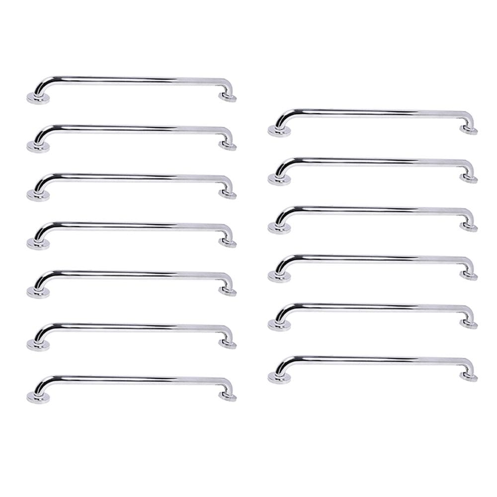 Barra de Apoio Inox 70cm Kit 13 Unidades Idoso Gestante Cadeirante Criança Deficiente Banheiro Box Escada Acessibilidade Suporte Resistente