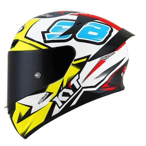 Capacete Kyt Tt Course Bomb 98 Branco