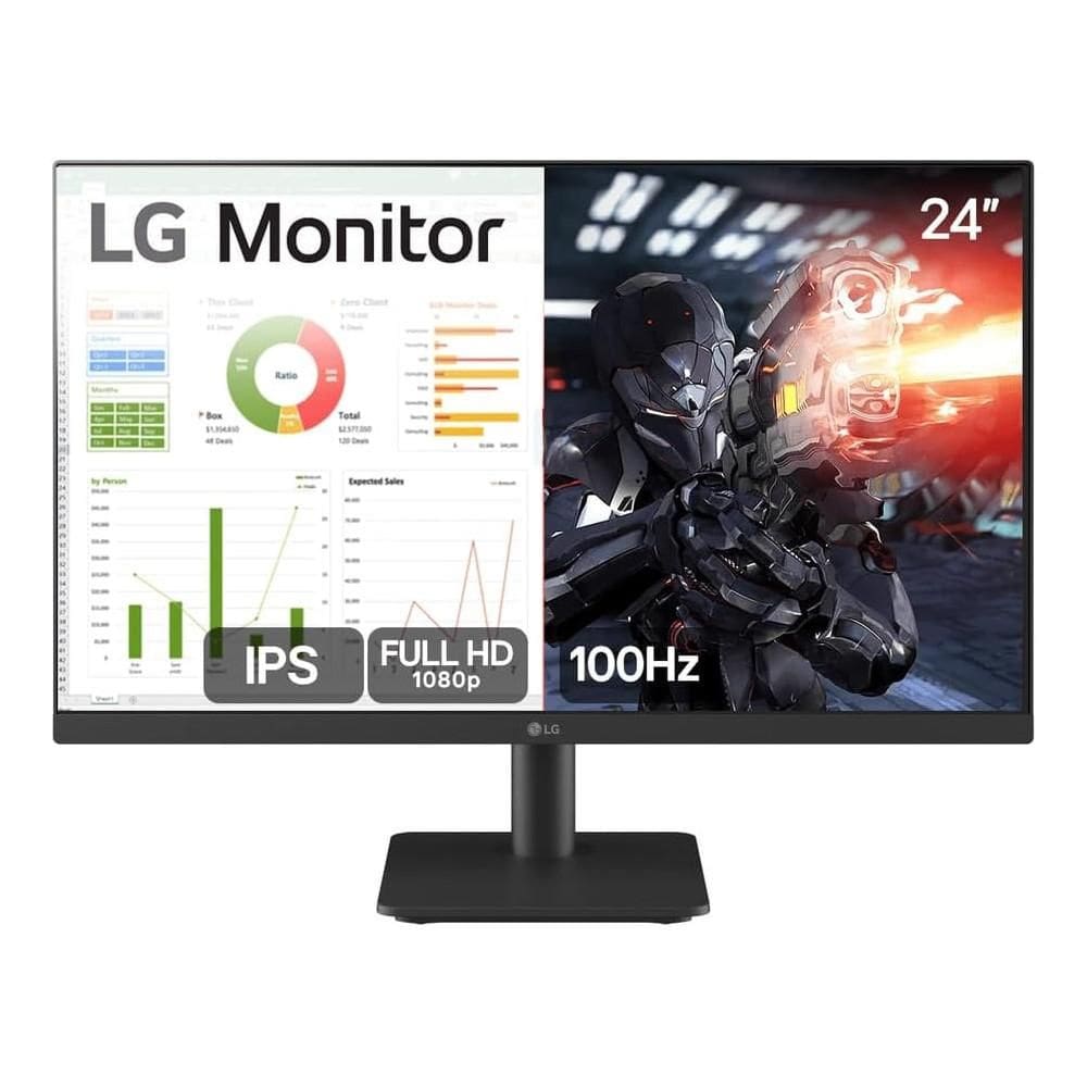 Monitor 24" Gamer LG 24MS400-B, Full HD, IPS, 100Hz, Dynamic Action Sync, 5 ms