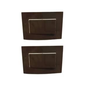 02 Interruptor Par@lelo P/moveis Mdf Margirius Marrom 10a 250v