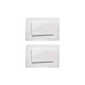 02 Interruptor Par@lelo P/moveis Mdf Margirius Branco 10a 250v