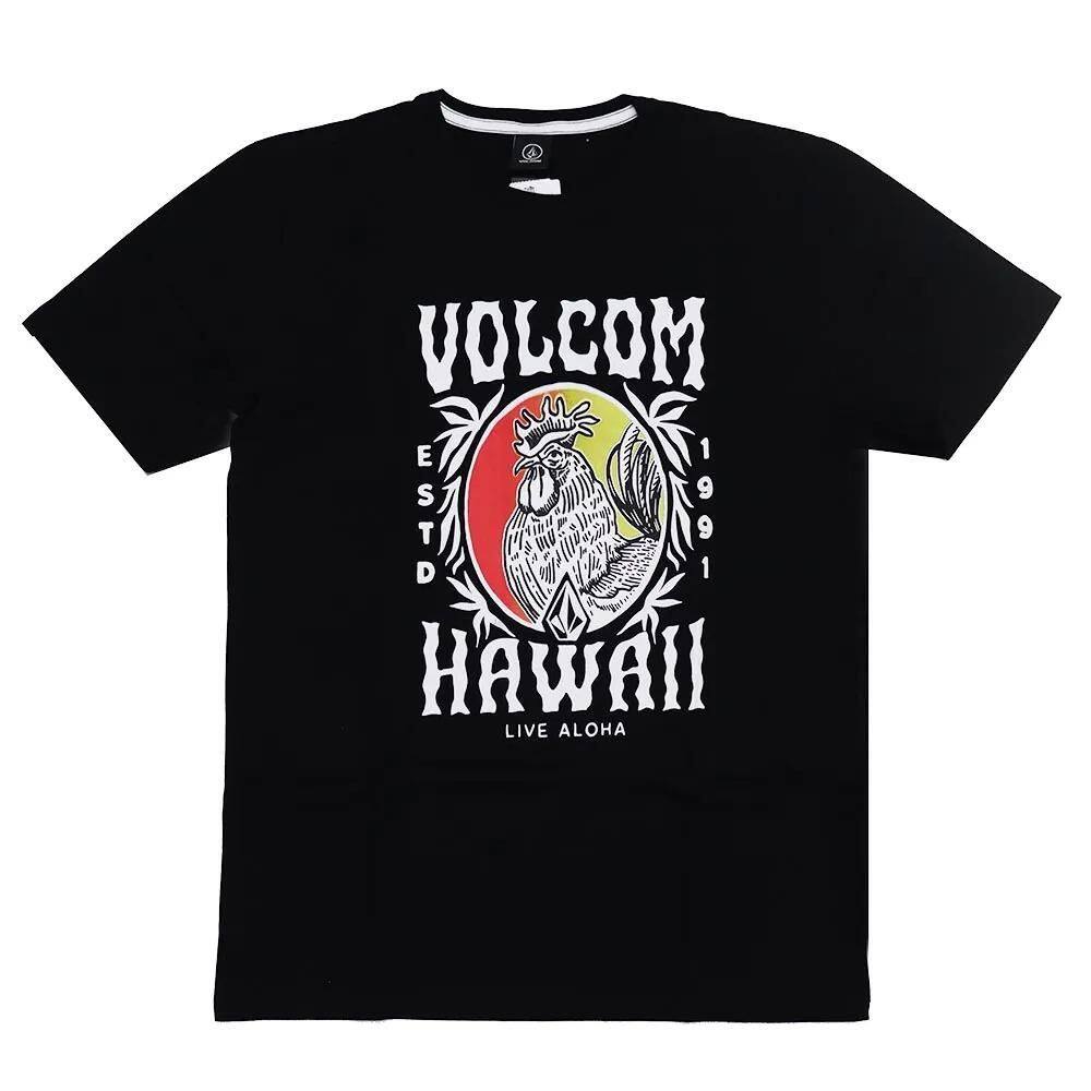 Camiseta Volcom Aloha Rooster SM25 Masculina Preto