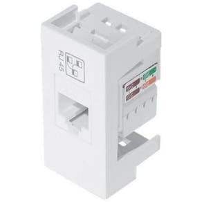 Tomada Modulo Fame Para Cabo Rj45 8 Vias Cat 5E