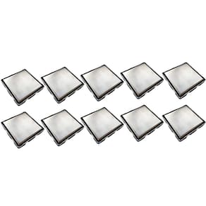 Ralo Oculto Invisivel Discreto 15X15 Anti Odor Inox Kit 10 Uni Box Banheiro Lavanderia