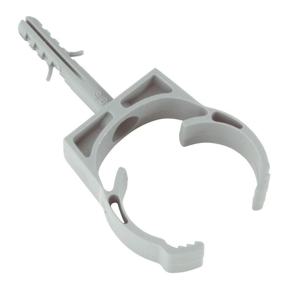 Abraçadeira Com Bucha 1/2" Cinza Escuro