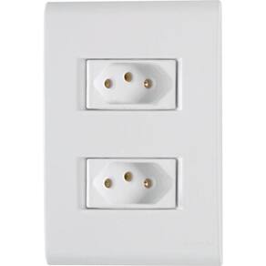 Conjunto 4 X 2 Com 2 Tomadas 2p+t 20a 250v Liz Branco - Tramontina