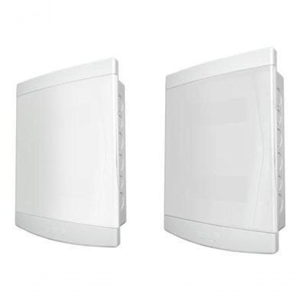 Quadro Distribuição Embutir 12/ 16 Disjuntores Tampa Branca - Tigre