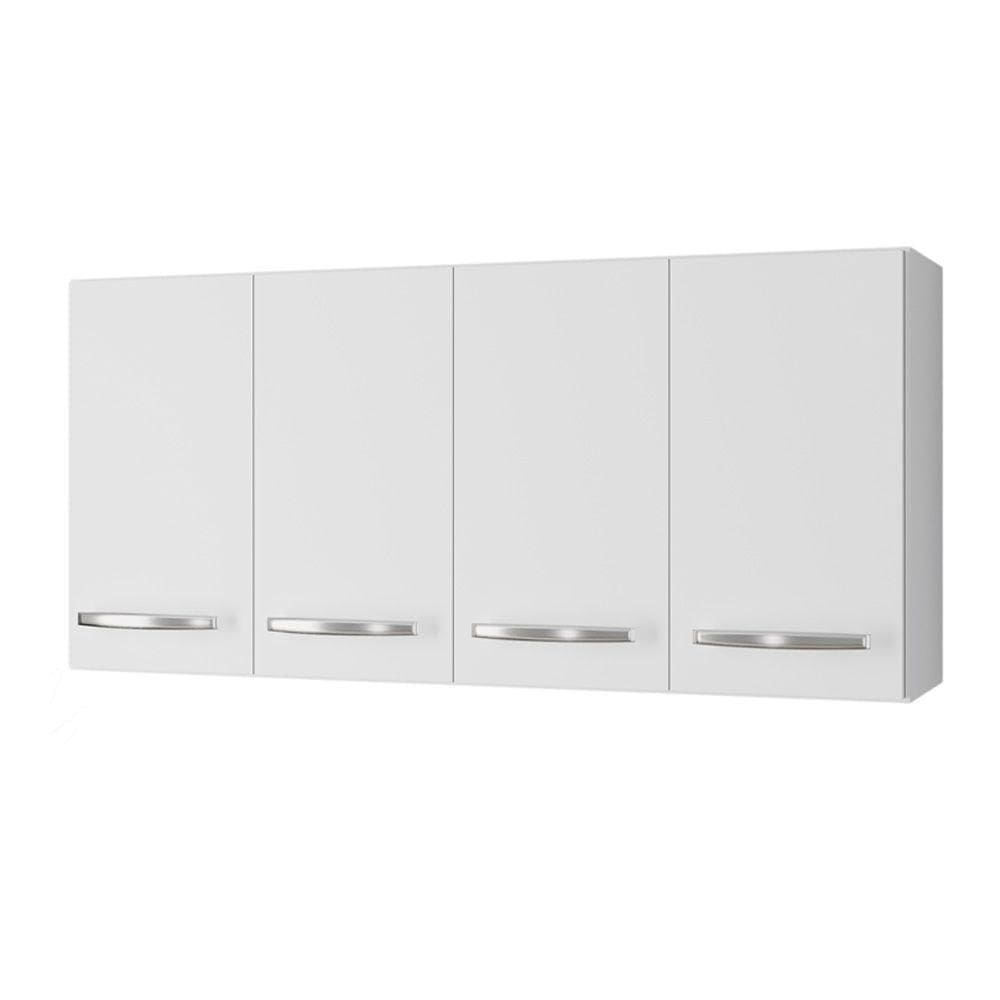 Armario Aereo 120 Cm 4p Mara Branco Mobbs