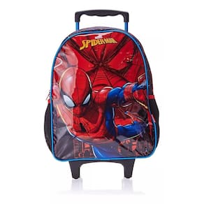 Mochila Infantil Homem Aranha Bolsa Escolar Rodinhas Xeryus