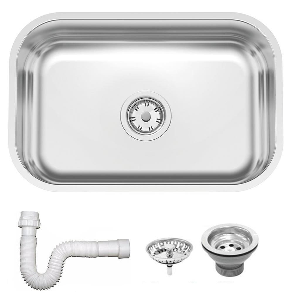 Cuba Tramontina Lavínia 47x30 cm Standard em Aço Inox Polido 47 BL com Válvula e Sifão 94083507