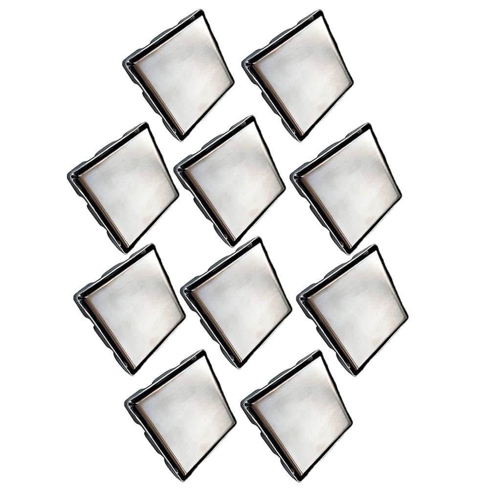 Ralo Oculto Invisivel 15X15 Anti Odor Kit 10 Uni Aço Inox Box Banheiro Lavanderia Lavabo Varanda