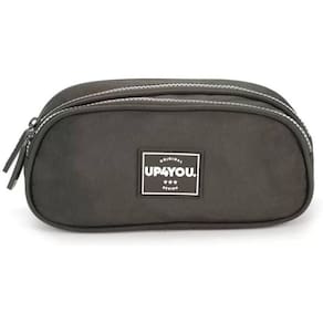 Estojo Escolar Up4you Duplo Crinkle Cinza Luxcel