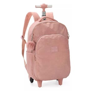 Mochila Com Rodas Escolar Luxcel Up4you Nude