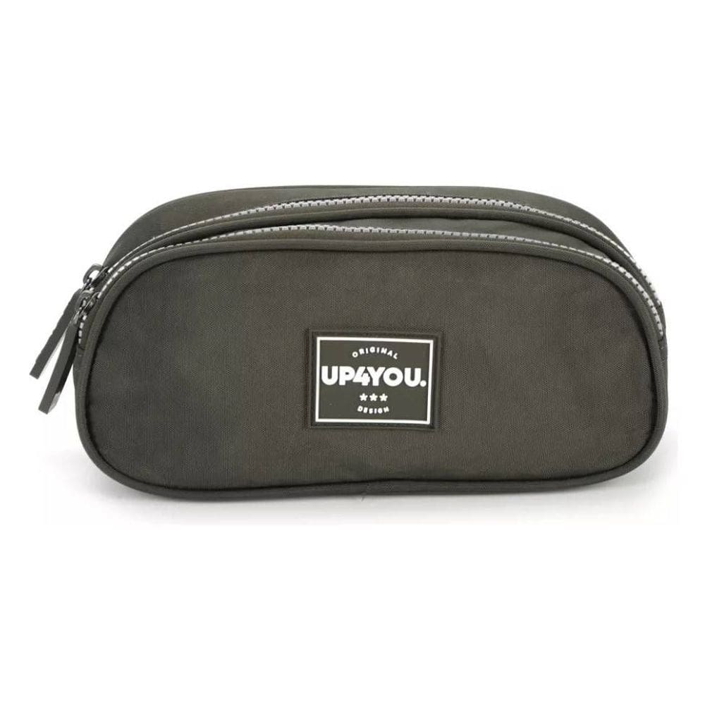 Estojo Duplo Escolar Infantil Luxcel Up4you - Cor Cinza