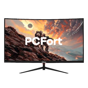 Monitor Gamer Curvo PCFort U27F100 27" 1ms 100Hz LED Full HD 100% sRGB HDMI VGA Preto