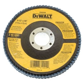 Disco Flap De Zircônia 4-1/2" Grão 60 DW8308-BR DeWalt - Unica Unico