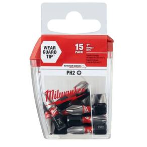 Jogo De Chaves Bit Philips Ph2 X 25mm Com 15 Peças 48-32-5003 Milwaukee - Unica Unico