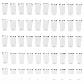 Kit 50 Copos Térmicos Aço Inox 420ML Branco p/ Água Cerveja Café - Quente e Frio - Unica Unico